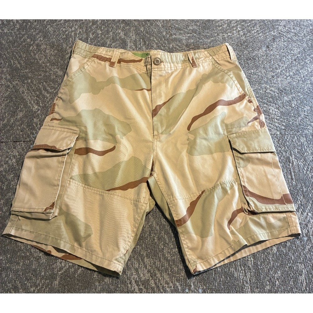 Tri-Color Desert Camo BDU Cargo Shorts Gorpcore Military Large